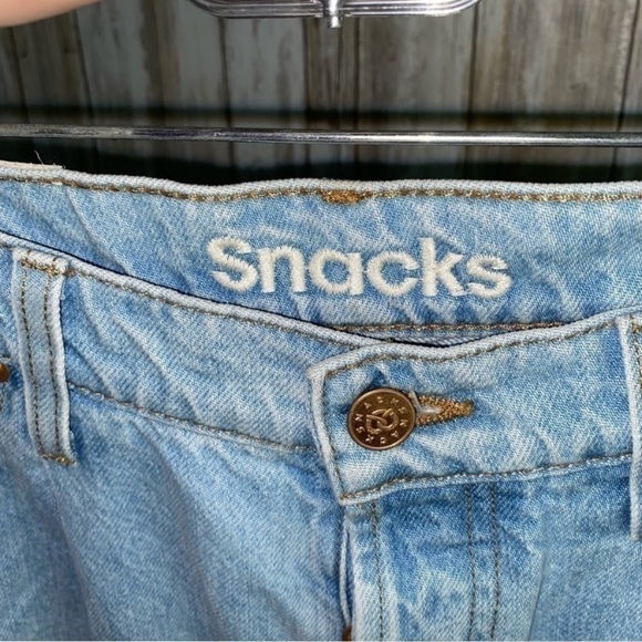 NWT Mother Loves Snacks Pleated Fun Dip Puddle Straight Leg In Just A Nibble - Picture 6 of 14